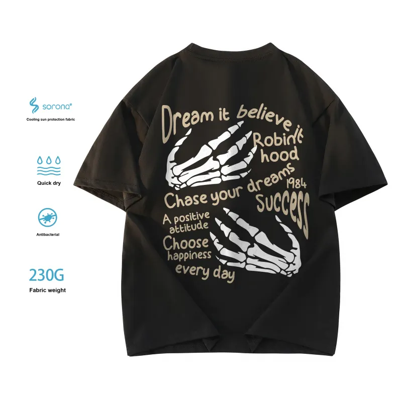 ROBINHOOD T Shirt Unisex Black White Red-6