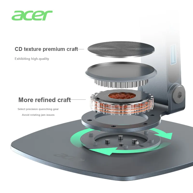 Acer Compact Portable Desktop Live Streaming Multifunction 360° Rotating Flat Phone Stand-4