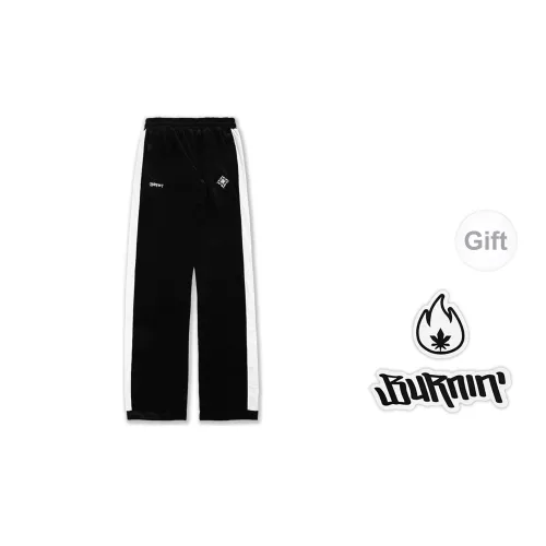 BURNIN Casual Pants Unisex Black