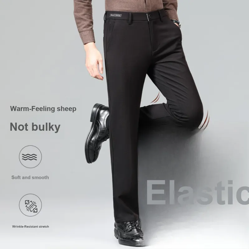 Red bean Suit Trousers Men-3