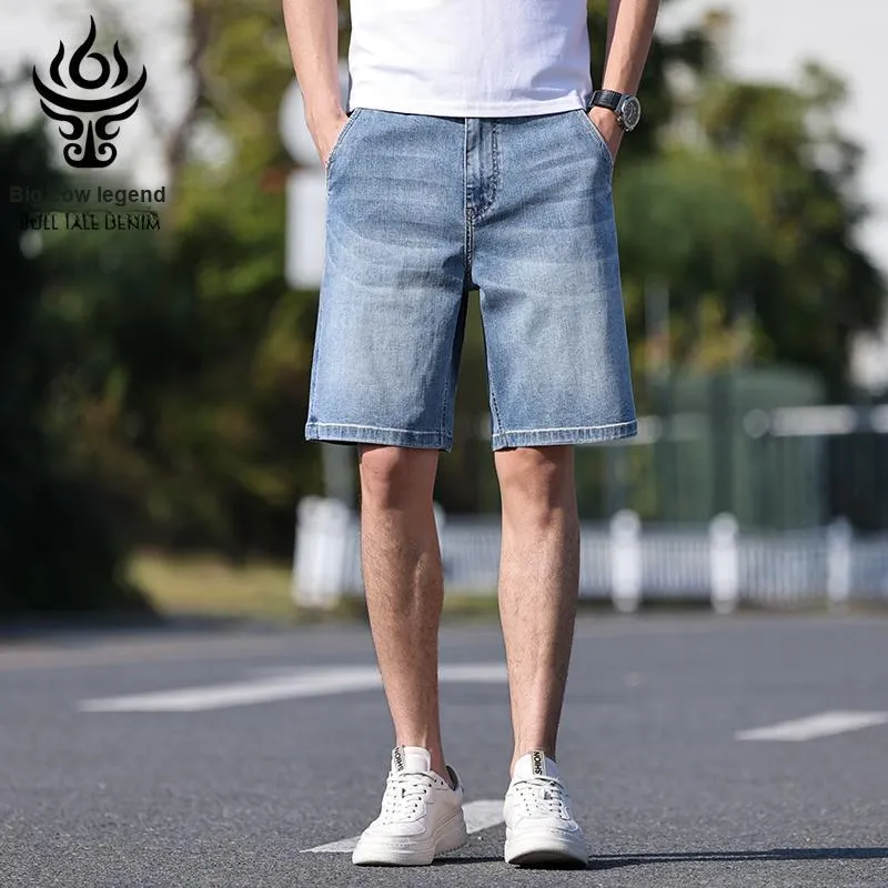 DANIUCHUANSHUO Denim Shorts Men's-7
