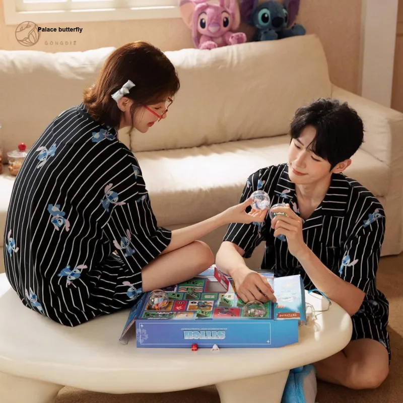 Gongdie x Disney Pajama Set Unisex Black-3