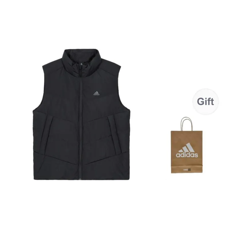 Adidas Vests Men Black+Shopping Bag-0