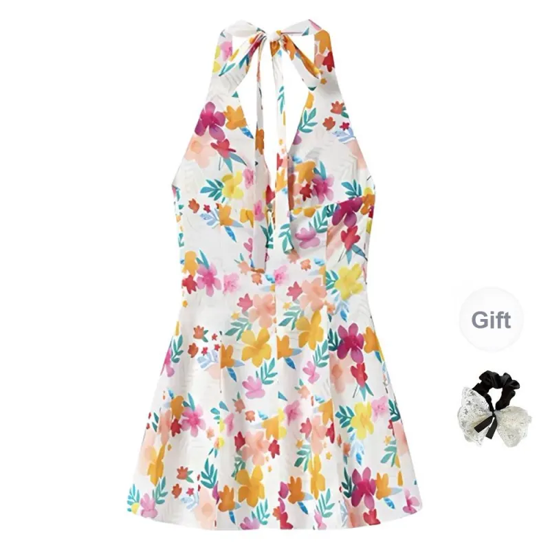 TUSHIFEI Sleeveless Dress Women's Image Color+Hair Tie Included-1