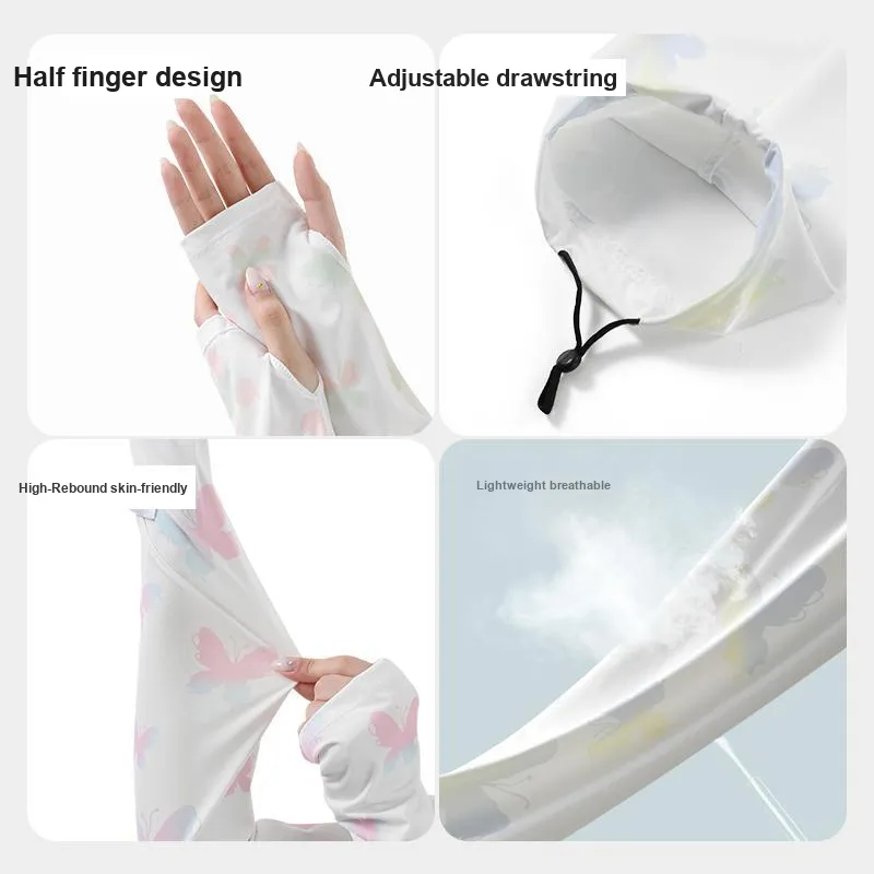 NANJIREN Polyamide Sun Protection Sleeves Women's-7