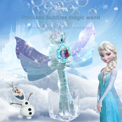 Disney Frozen Series Electric Handheld Fully Automatic Magic Wand Bubble Machines