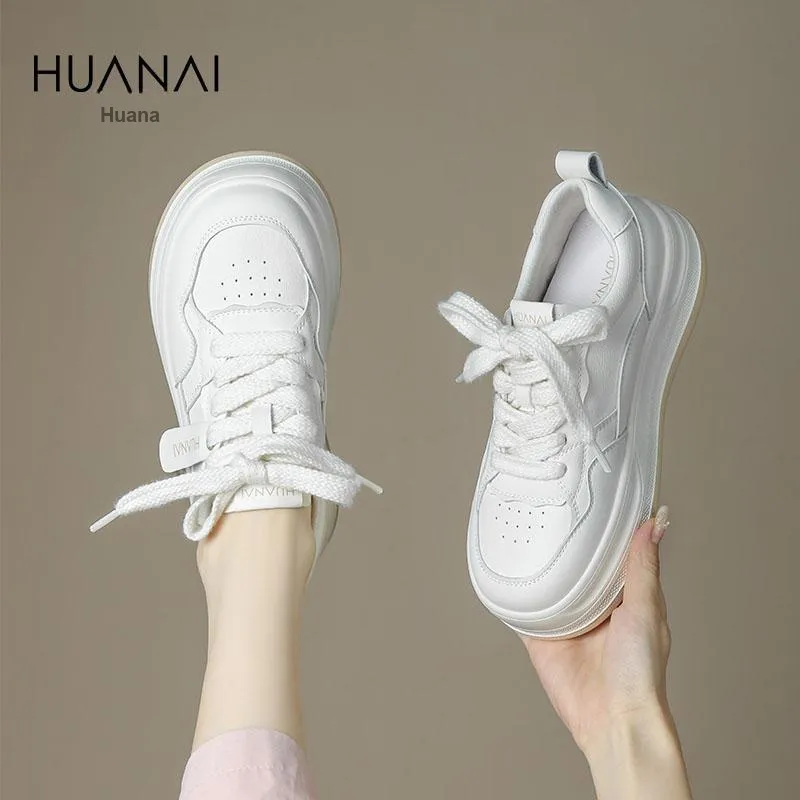 HUANAI Cushioning Lightweight Height Increasing Low-Top Casual Shoes Women's-9