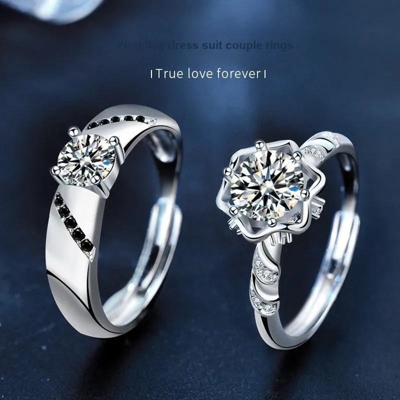 WUMZK 925 Sterling Silver Rings Unisex-1