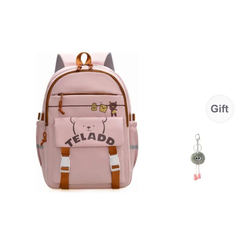 KAMLUI Nylon Backpack Regular Unisex Black/Purple/Green/Blue/Pink-13