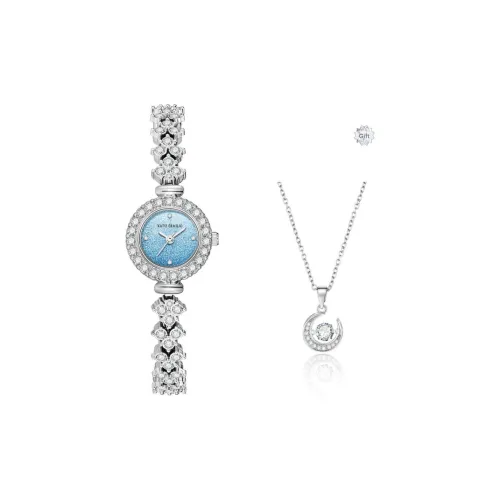 Katie Ermilio Women's Watch Кварцевый механизм Серебристый циферблат Коробка признания в любви