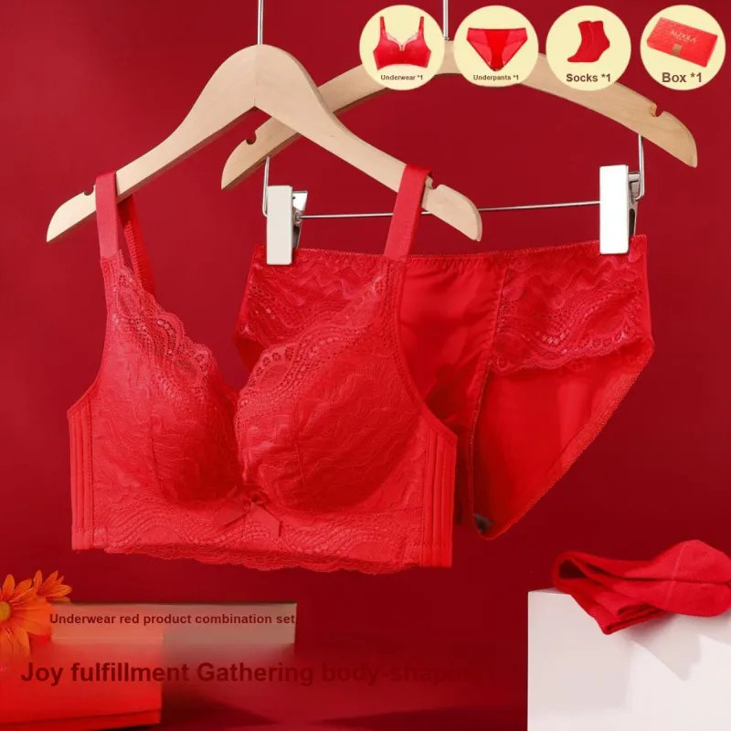 ALDOLA Underwear Set Women's Red-3