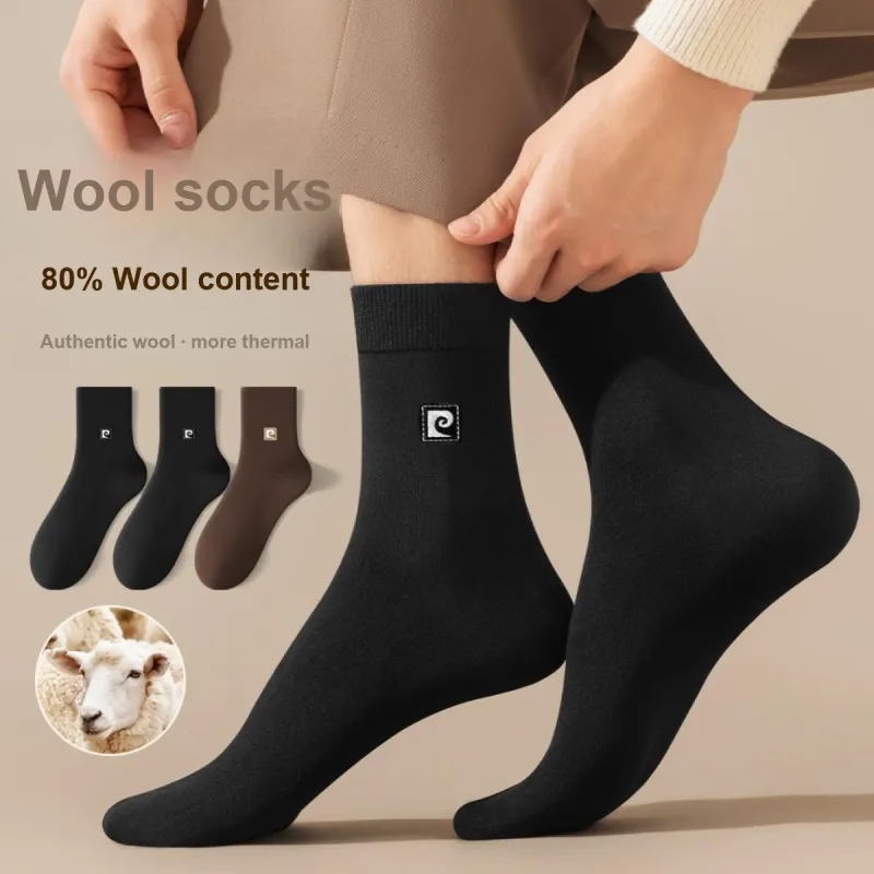 PIERRE CARDIN Mid Calf Socks Men's 3 Pack With Box Included-7