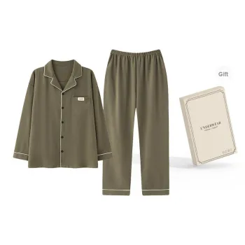 O'MESIK Pajama Set Men's Gift Box Set Olive