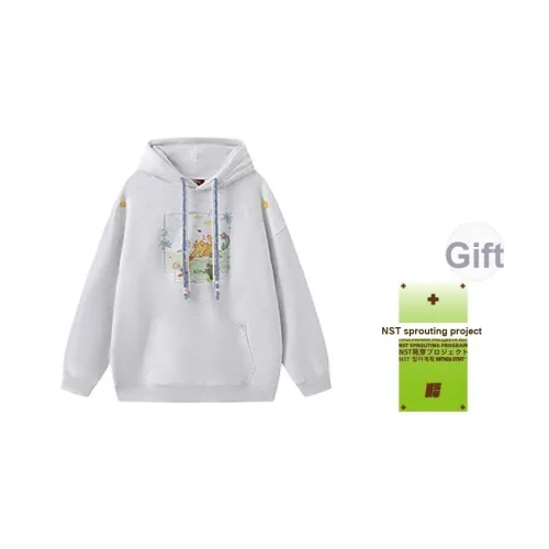 NSTNEW START Белый Фотиния Серый с Растущим Ярлыком Унисекс Свитшоты