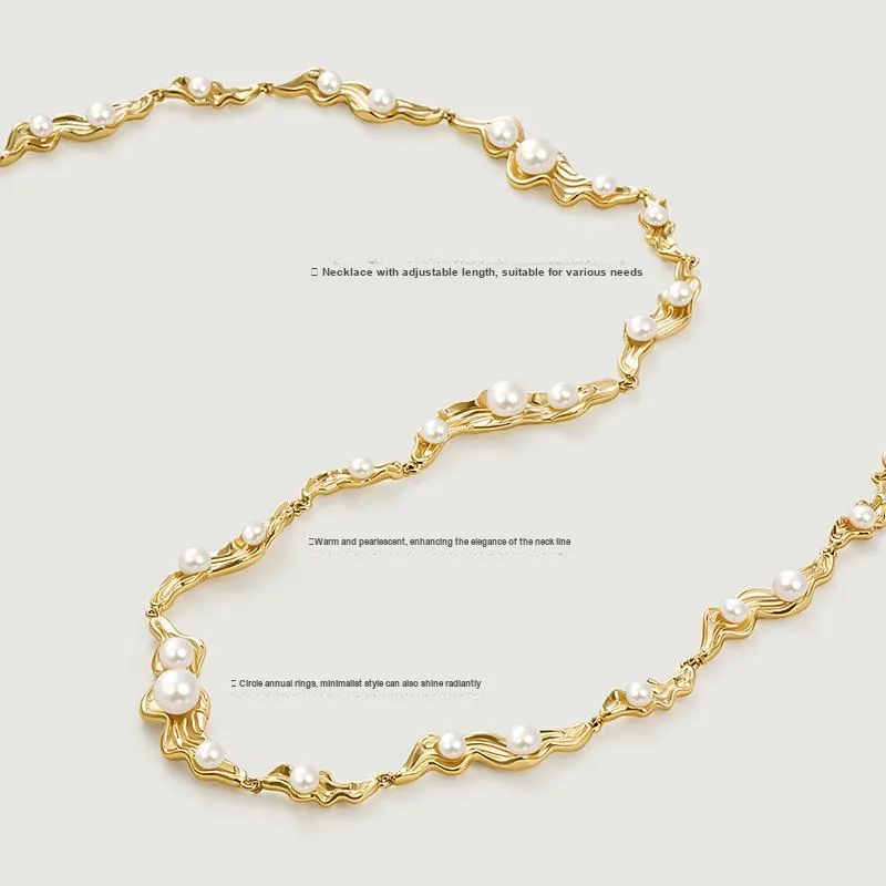 Amber Lollipop Pearl Necklaces Women's-4