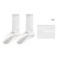 [Sole Silicone Anti-Slip Yoga Socks]2 Pack White