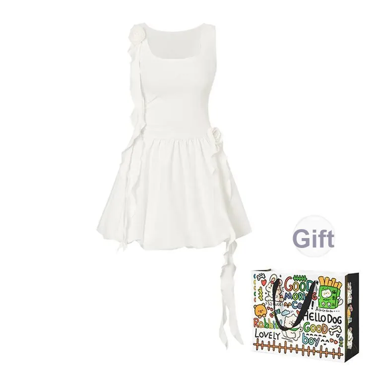 OURUOKE Sleeveless Dress Women's-0