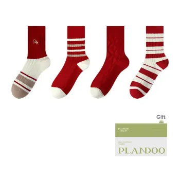 PLANDOO Mid Calf Socks Women's Shopping Bag