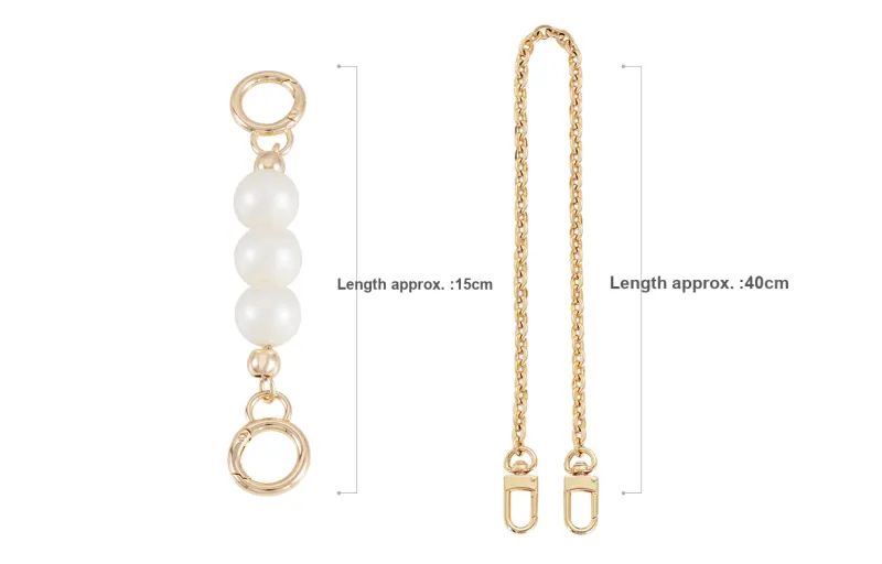 GUYI Metal Bag Accessory Bag Strap Women's Gold Tone-31