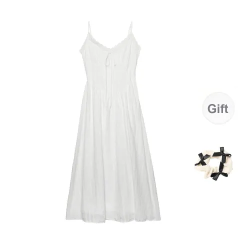 CPAURA Slip Dresses Women's nera+Bowknot Hair Tie Comes With