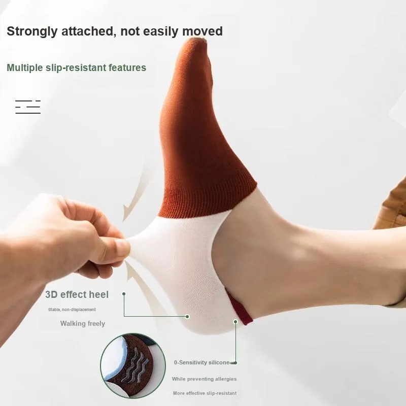 Taste The Color No Show Socks Unisex 5 Pack-26
