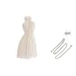 Milk White Comes with Waist Chain