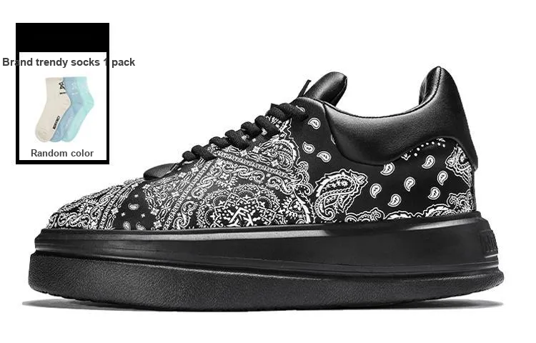 NORVINCY Stylish Skateboarding Shoes Unisex Black-0