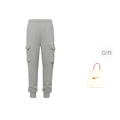 Nike Sportswear Club Casual Pants Men Gray+Gift Bag