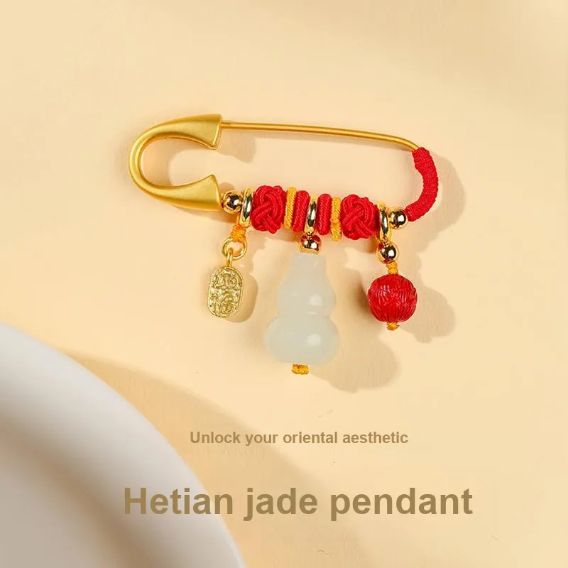 YINXIANGMOU Pendants Pale Greenish White Jade Unisex-9