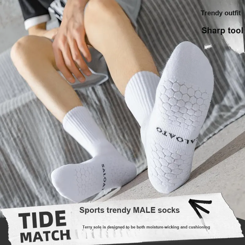 JIAZINI Mid Calf Socks Men's 3 Pack-14