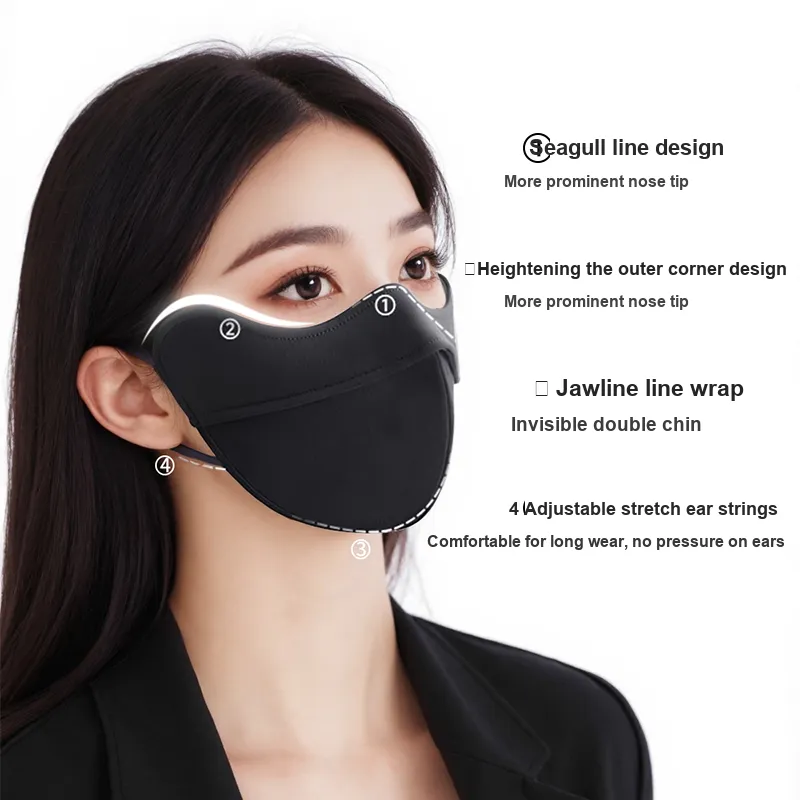 Interface Polyester Face Masks Unisex-1
