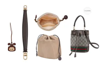 Lan Bao Fan Cow Leather Liner, Bag Accessory Women's Brown