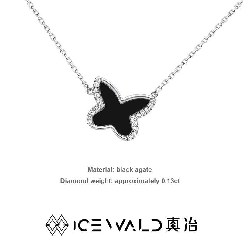 ICEWALD Diamond 925 Mother Of Pearl Necklaces Unisex-31