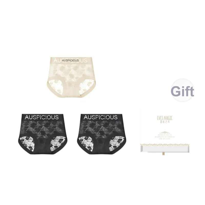 XIA.WA.ZHI.XIU Underpants Women's 3 Pack Gift Box Set-10