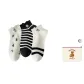 White Numbers+Black Horizontal Stripes+White Horizontal Stripes