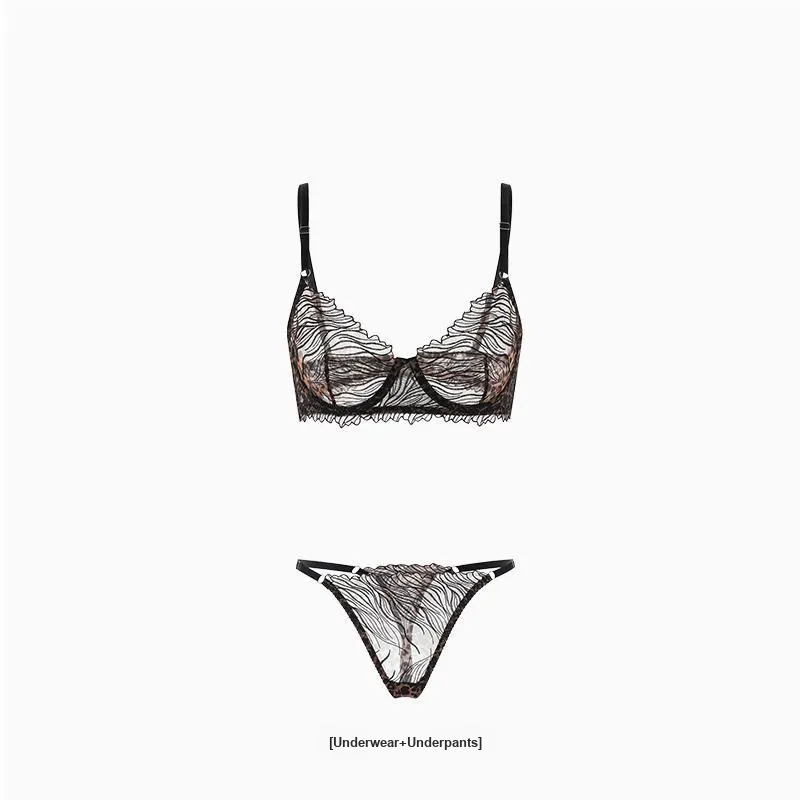 LUYOUYE Underwear Set Women's Leopard Print-2