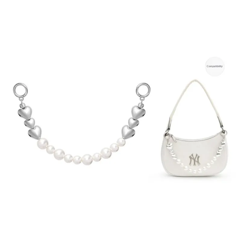 Lan Bao Fan Metal, Alloy Women's Bag With Pearl Decorative Chain Women's Silver-5