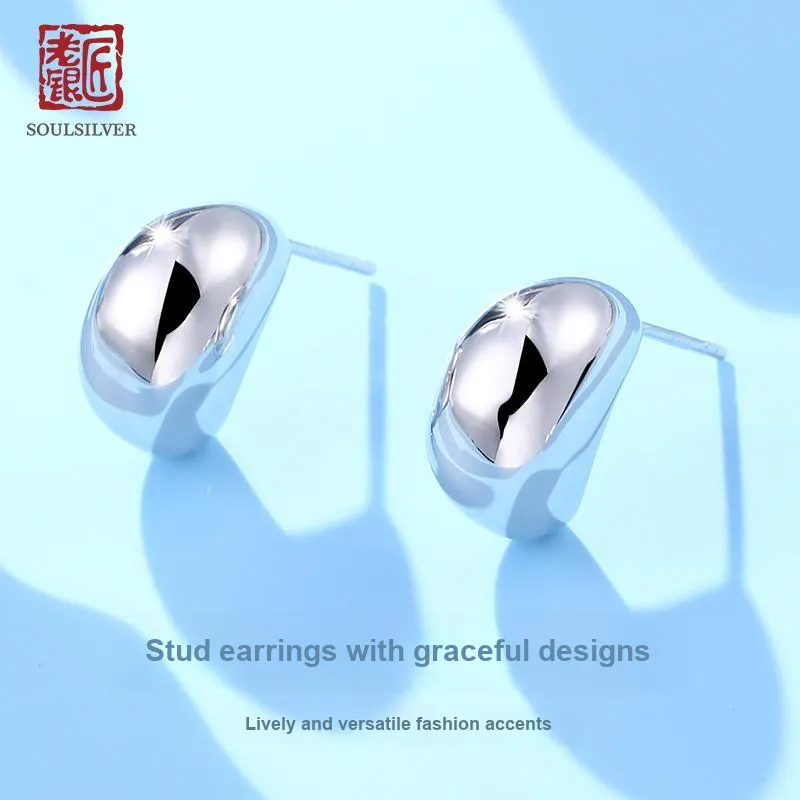 LAOYINJIANG S925 Silver Earrings Women's-3