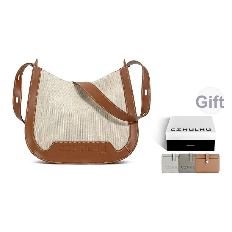 Cthulhu Коровья кожа Винтаж Пэчворк Кожа Сумка-тоут Коммутирование Универсальная Сумка на плечо Большая Женская Коричневая