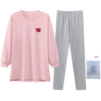 Lan Miao Pajama Set Women's Shopping Bag Pink Gray