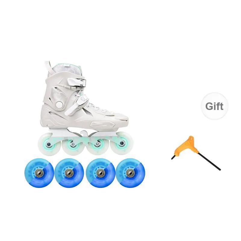 FLYING EAGLE Inline Skates High School University Roller Skating Freestyle Unisex Size 35 46 Mint White-10