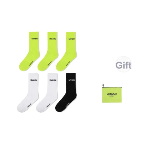 HUANQIU Колено Высокие Носки Унисекс Combo Set