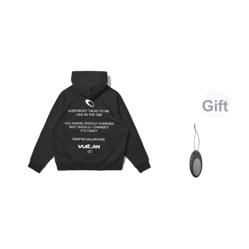 VULCAN STORE Однотонный флис с подкладкой унисекс худи