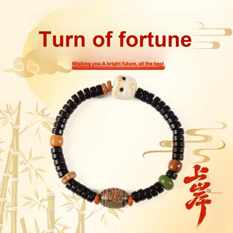 Kowloonko Coconut Shell Beads Bracelets Unisex-1