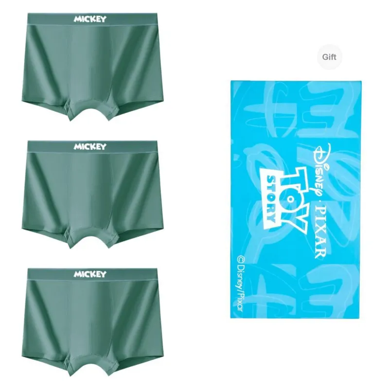 Disney Mickey Series Underpants Men's Shopping Bag 3 Pack-6