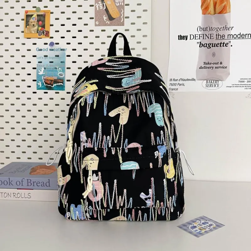 PINK·LAND Nylon Backpack Women's Multicolor-2