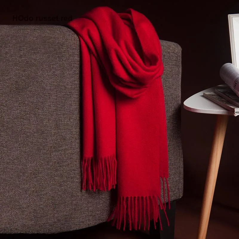 Red Bean Cashmere Knit Scarves Women's-1