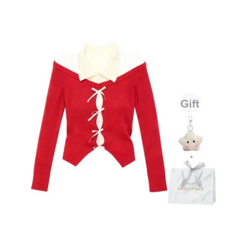 EVPGB Красный Женский Трикотаж