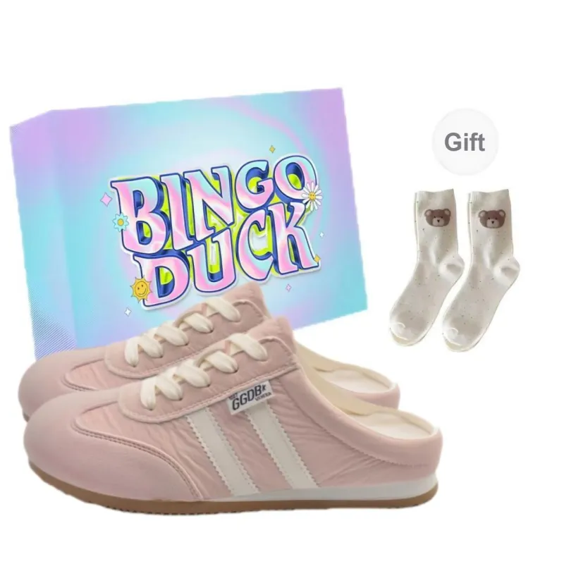 BINGO DUCK TPR Sole Abrasion Resistant Closed Toe Slippers Women's-3