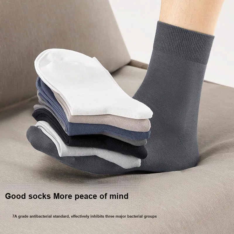 B&C.Room Mid Calf Socks Basic Unisex 5 Pack-3